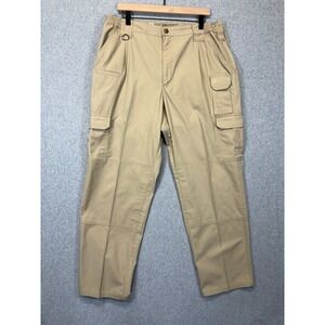 5.11 Tactical Mens 38x32 Khaki Tan Ripstop Cargo Pants Utility Work Trousers